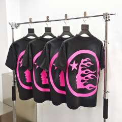 1:1 Quality Hellstar Rose Classic Letter Print Tee with NFC tag