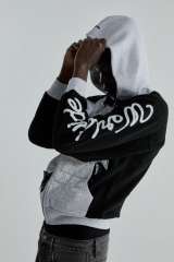 1:1 quality version 28412362 Hot-fix rhinestone five-pointed star large 5 embroidered hoodie