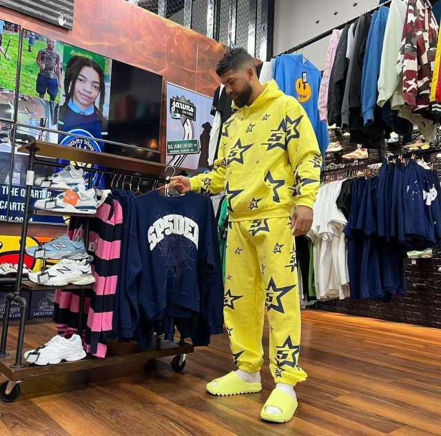 1:1 quality version 28430230 Full Print 5-star Hoodie & Pants Set