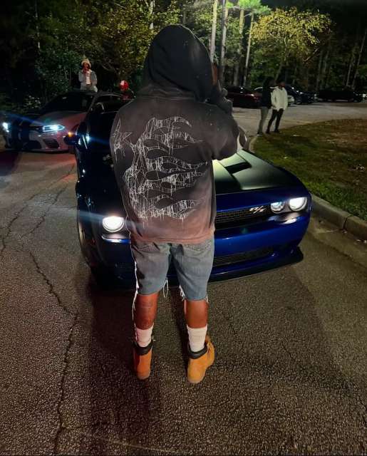 1:1 Quality Hellstar Big Graphic Splash Inked Aged Zip Hoodie