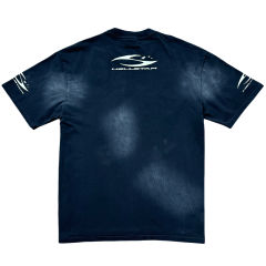 Hellstar Distressed H Letter Logo Printed Washed Version Tee 2 colors