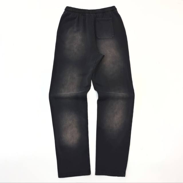 1:1 Quality  Hellstar Half face frayed crew neck Sweatshirt & Pants Set with NFC tag