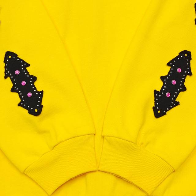1:1 quality version 28412351 Embroidered letter fur collar zipper Hoodie