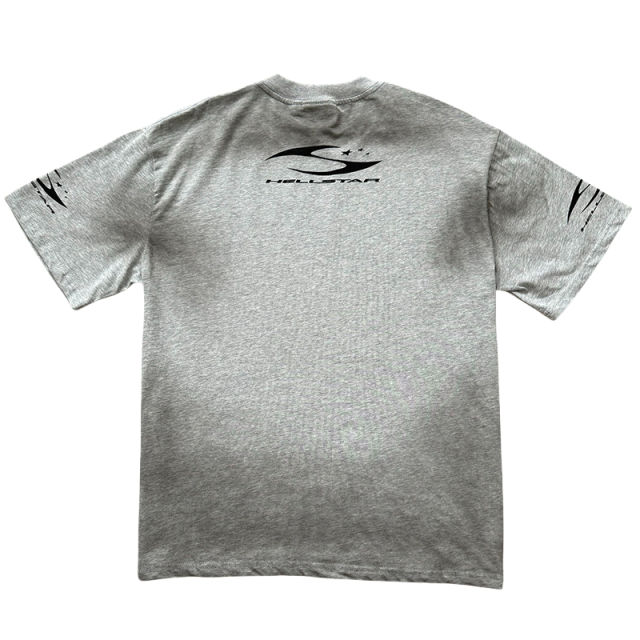 Hellstar Distressed H Letter Logo Printed Washed Version Tee 2 colors