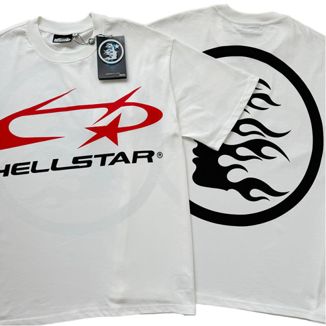 Hellstar Red and black logo print Tee