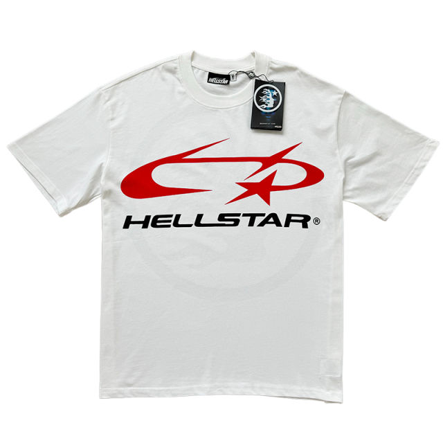 Hellstar Red and black logo print Tee