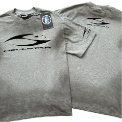 Hellstar Distressed H Letter Logo Printed Washed Version Tee 2 colors