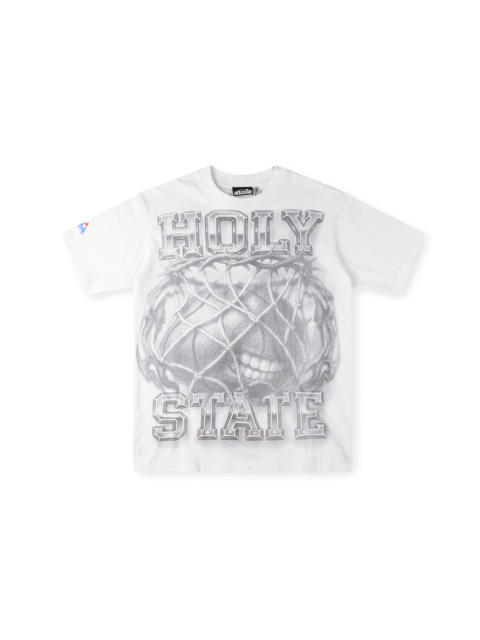 1:1 quality version Hellstar Creative Basketball Letter Print Washed Version Tee