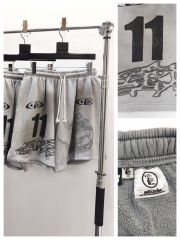 1:1 Quality Hellstar Abraded Printed Distressed Shorts with NFC tag