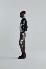 1:1 quality version 28412362 Hot-fix rhinestone five-pointed star large 5 embroidered hoodie