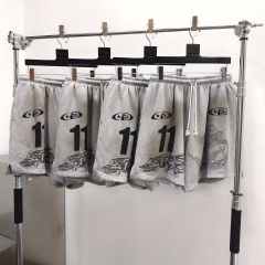 1:1 Quality Hellstar Abraded Printed Distressed Shorts with NFC tag