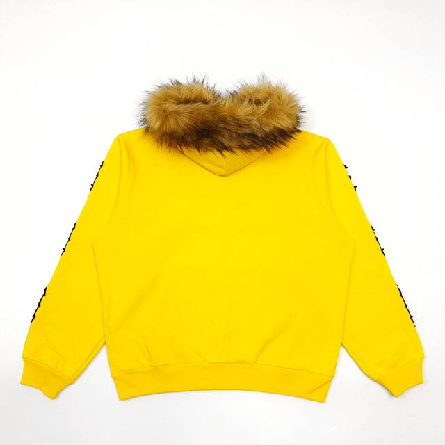 1:1 quality version 28412351 Embroidered letter fur collar zipper Hoodie