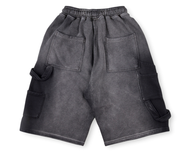 1:1 quality version Hellstar Distressed Washed Version Snap Shorts 3 colors