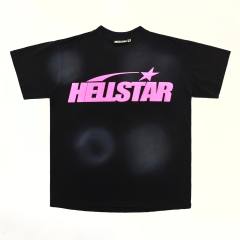 1:1 Quality Hellstar Rose Classic Letter Print Tee with NFC tag