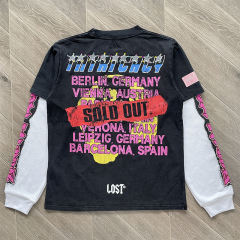 Lost Intricacy Angel and Devil Logo Long Sleeve T-Shirt