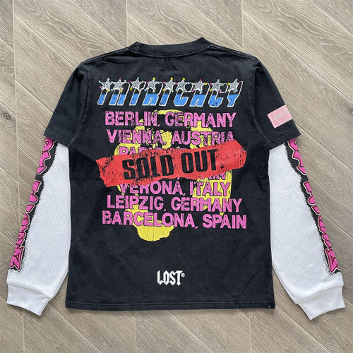 Lost Intricacy Angel and Devil Logo Long Sleeve T-Shirt