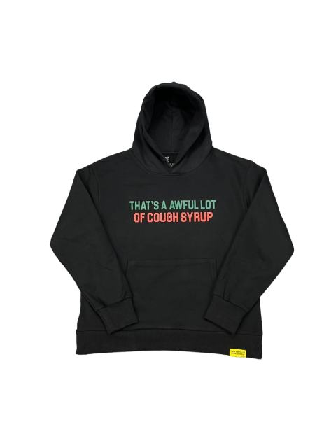Cough Syrup Grayish red and green Print hoodie