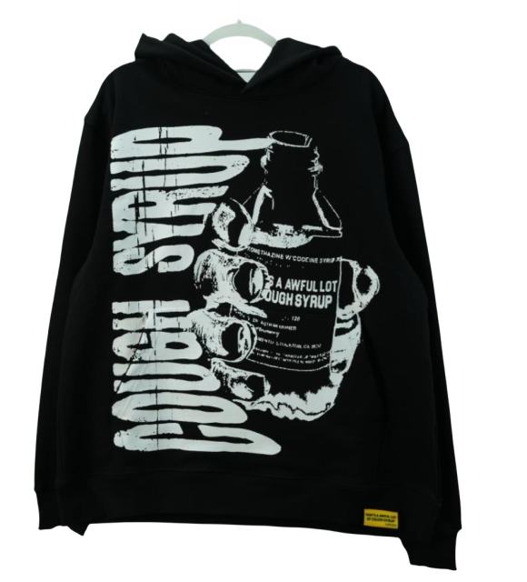 Cough Syrup Glass bottle Print hoodie