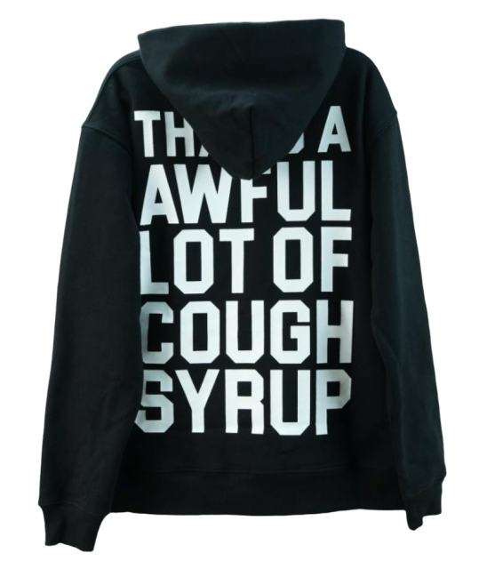 Cough Syrup Minimalism logo Print hoodie