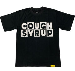 Cough Syrup Black and white letter Print Tee