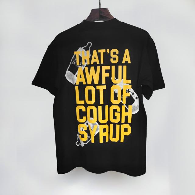 Cough Syrup Black Baby Bottle Print Tee