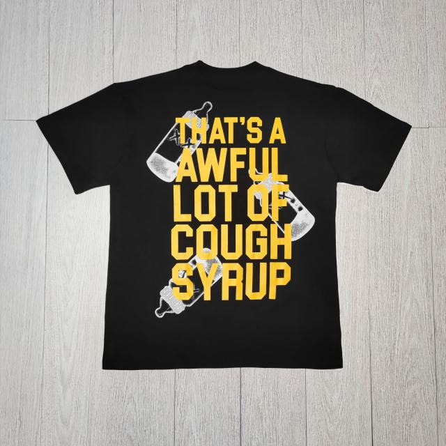Cough Syrup Black Baby Bottle Print Tee