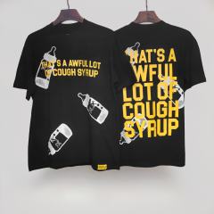 Cough Syrup Black Baby Bottle Print Tee
