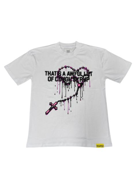 Cough Syrup beaded cross Print Tee
