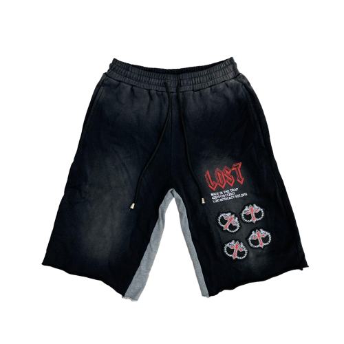 Lost Intricacy Four 3D Logo Print Washed Version Shorts 3 colors
