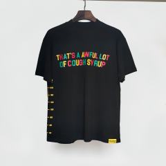 Cough Syrup Red, green, and yellow colorful letter print Tee