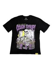 Cough Syrup Graveyard skull Print Tee