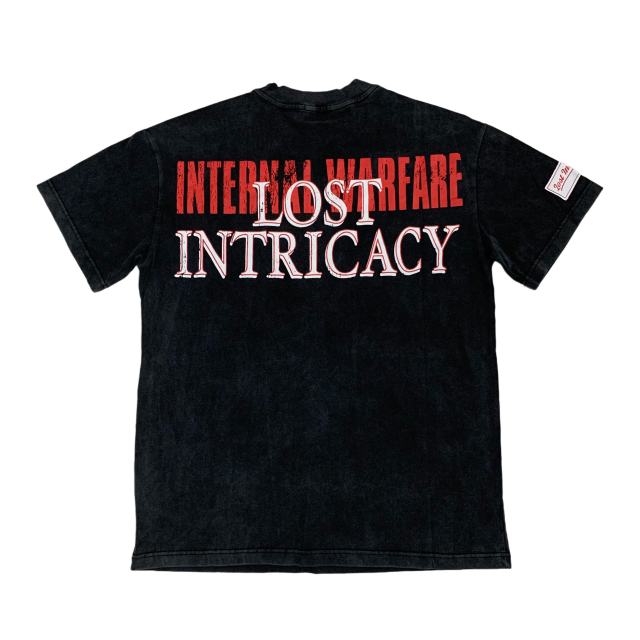 Lost Intricacy Revenge spirit Print Washed Version Tee 2 colors