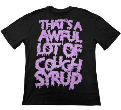 Cough Syrup Graveyard skull Print Tee