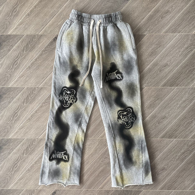 Lost Intricacy Rhinestone Zipper Hoodie & Pants Set Gray
