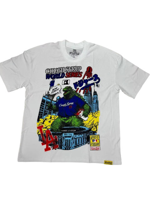 Cough Syrup Godzilla Print Tee