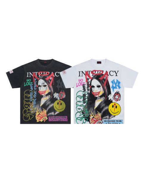 Lost Intricacy Revenge spirit Print Washed Version Tee 2 colors