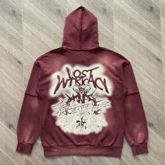 Lost Intricacy Studded Zipper Hoodie & Pants Set