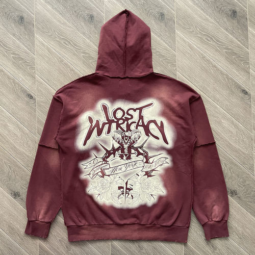 Lost Intricacy Studded Zipper Hoodie & Pants Set