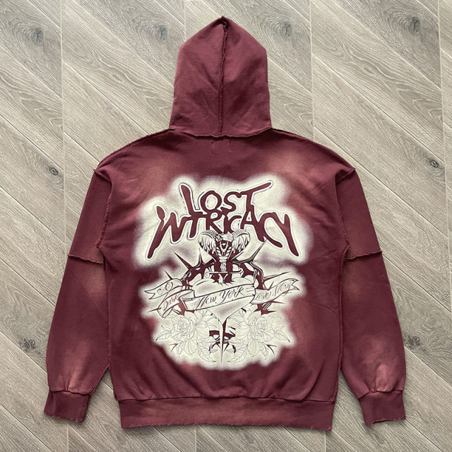 Lost Intricacy Studded Zipper Hoodie & Pants Set