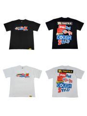 Cough Syrup Carriage colorful letter printed Tee 2 colors