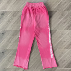 Lost Intricacy Rhinestone Zipper Hoodie & Pants Set Pink