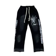 Lost Intricacy Chest hot diamond zipper Hoodie & Pants Set