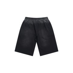 Lost Intricacy Solemn Skeleton Print Washed Version Shorts