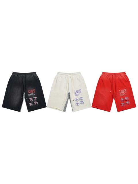Lost Intricacy Four 3D Logo Print Washed Version Shorts 3 colors