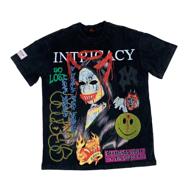 Lost Intricacy Revenge spirit Print Washed Version Tee 2 colors