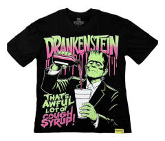 Cough Syrup Drankenstein Print Tee