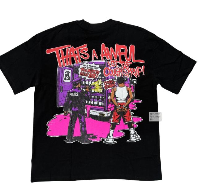 Cough Syrup apprehension Print Tee