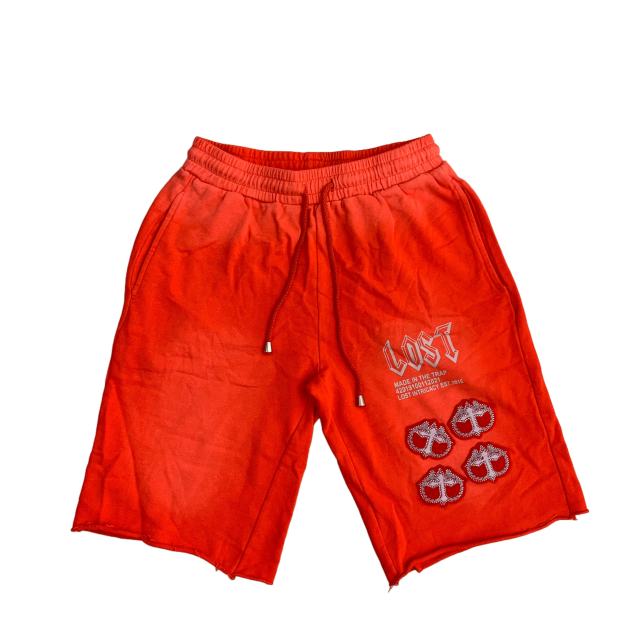 Lost Intricacy Four 3D Logo Print Washed Version Shorts 3 colors