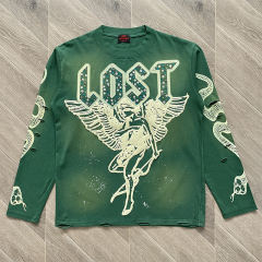 Lost Intricacy Revenge spirit Print Washed Version Tee 2 colors