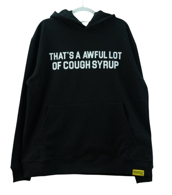 Cough Syrup Minimalism logo Print hoodie